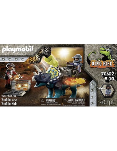 PlayMobil Dino Rise 70627 - Triceratopo assalto alle pietre le PLA70627 Playmobil | Futurartshop.com