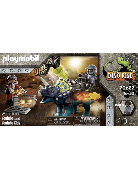 PlayMobil Dino Rise 70627-Triceratops assault on Le stones PLA70627 Playmobil | Futurartshop.com