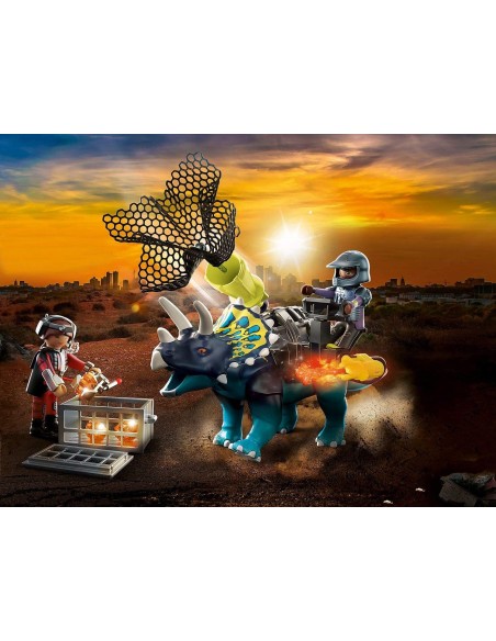 PlayMobil Dino Rise 70627 - Triceratopo assalto alle pietre le PLA70627 Playmobil | Futurartshop.com
