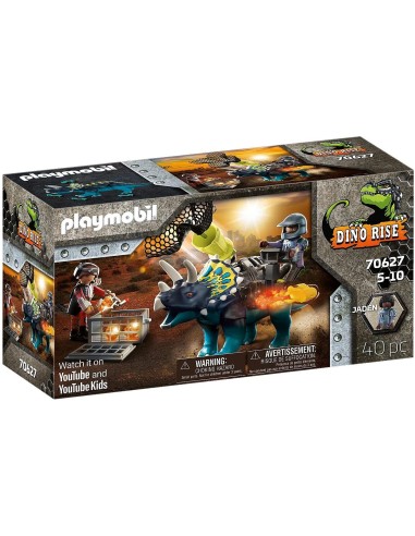 PlayMobil Dino Rise 70627 - Triceratopo assalto alle pietre le PLA70627 Playmobil | Futurartshop.com