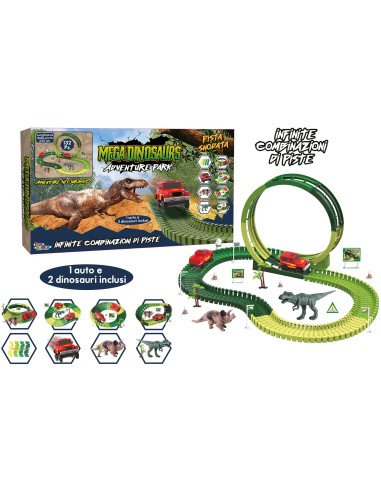 Mega Dinosaurus Pista snodata TOY27558 Toys Garden | Futurartshop.com
