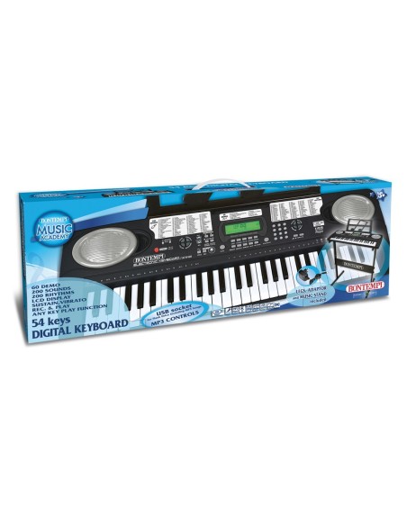 Digital keyboard 54 keys medium pitch with game BON16 5425 Bontempi | Futurartshop.com