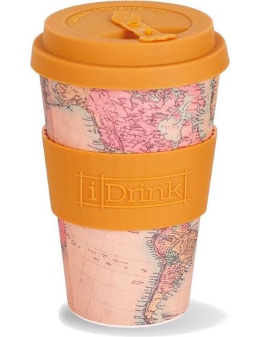 Idrink Tazza Bambu Old Map 435 ml TOTID0102 Futurart | Futurartshop.com