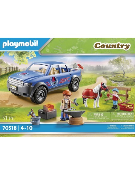 PlayMobil Country 70518 - Maniscalco con pickup PLA70518 Playmobil | Futurartshop.com