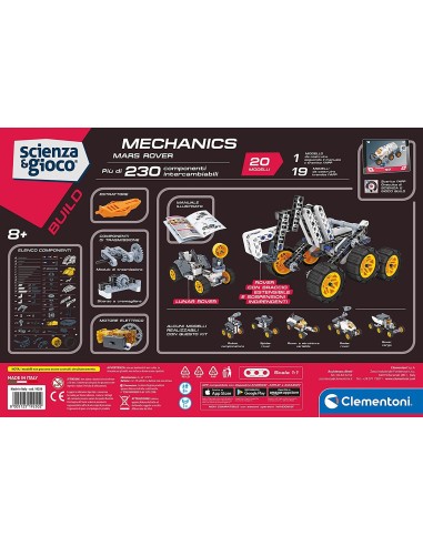 Mechanics - Rover marziano NASA CLE19250 Clementoni | Futurartshop.com