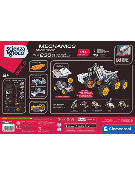Mechanics - Rover marziano NASA CLE19250 Clementoni | Futurartshop.com