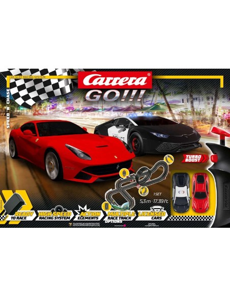 Speed'n Chase track 5.3 meters with 2 cars STA20062534 Carrera go | Futurartshop.com