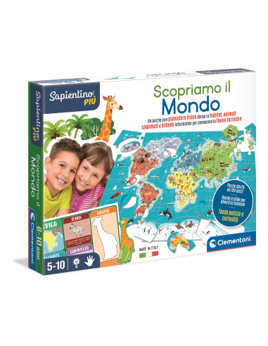 Sapientino Piu ' - discover the world CLE16339 Clementoni | Futurartshop.com
