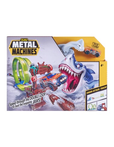 Metal Machines-Shark-Attack track with 1 vehicle GIOPOS210095 Zuru | Futurartshop.com