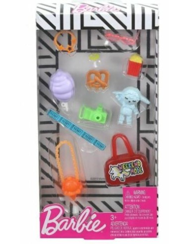 Barbie confezione accessori fine settimana divertente TOYFND48/GHX35 Mattel | Futurartshop.com