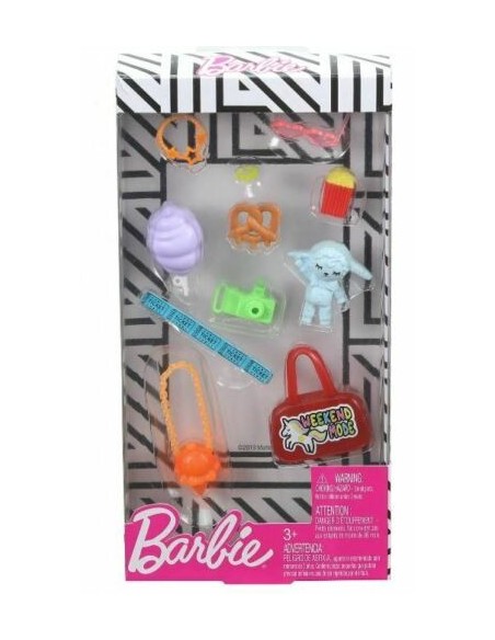 Barbie packaging accessories funny weekend TOYFND48/GHX35 Mattel | Futurartshop.com