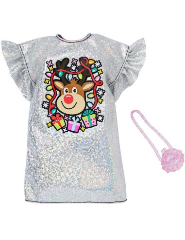 Barbie Vestitino Natale glitter OLTGGG48/GGG51 Mattel | Futurartshop.com