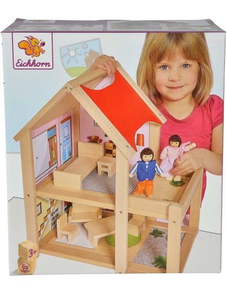 Casa Delle Bambole In Legno Eichhorn SIM100002501 Simba Toys | Futurartshop.com