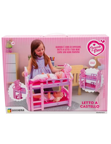 Cuddles and kisses-bunk bed for dolls GIOGGI190380 Giochi Preziosi | Futurartshop.com