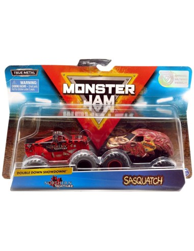 Macchine - Monster Jam Northern Nightmare & Sasquatch 2 Pezzi HUT20116874 Spin master | Futurartshop.com