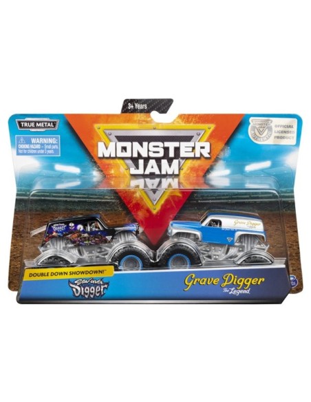 Macchine - Monster Jam Son Uva Digger & Grave Digger 2 Pezzi HUT20116873 Spin master | Futurartshop.com