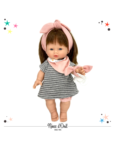 Bambola Reborn Joy Collection Vestito Grigio NIN3310 Nines | Futurartshop.com