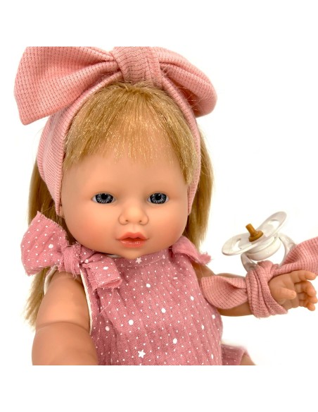 Doll Reborn Joy collection pink dress NIN3320 Nines | Futurartshop.com