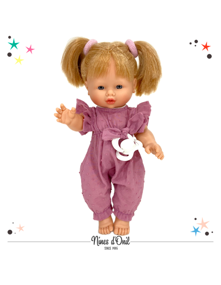 Doll Reborn Joy Collection Dress Dark Pink NIN3300 Nines | Futurartshop.com