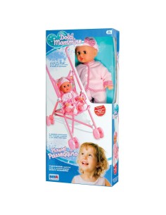 Doll with stroller  RST8489 Re.El Toys | Futurartshop.com