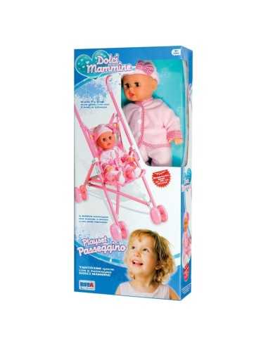 Bambola con passeggino  RST8489 Re.El Toys | Futurartshop.com