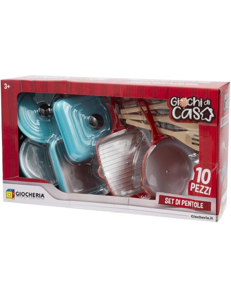 Home games-Cookware Set 10 pieces GIOGGI190086 Giochi Preziosi | Futurartshop.com