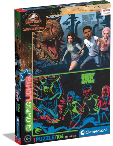 Jurassic World bright Puzzle 104 pieces CLE27557 Clementoni | Futurartshop.com