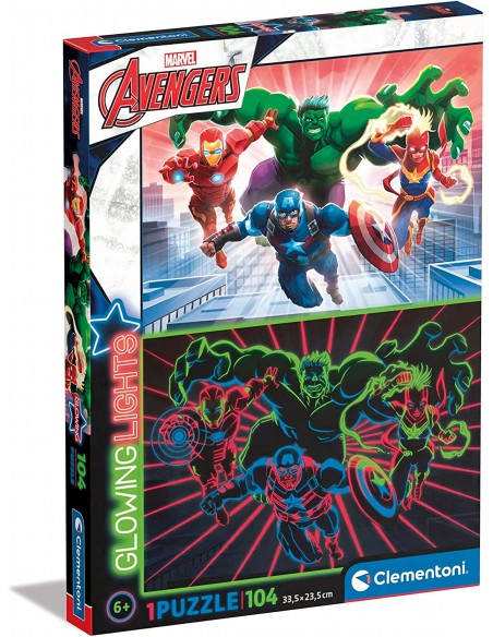 Kolorowe puzzle Avengers 104 szt. CLE27554 Clementoni- Futurartshop.com