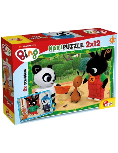 Bing e i suoi amici Maxi Puzzle 2x12 pezzi TCS81226 Lisciani | Futurartshop.com