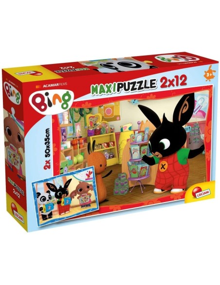 Bing a scuola Maxi Puzzle 2x12 pezzi TCS81233 Lisciani | Futurartshop.com