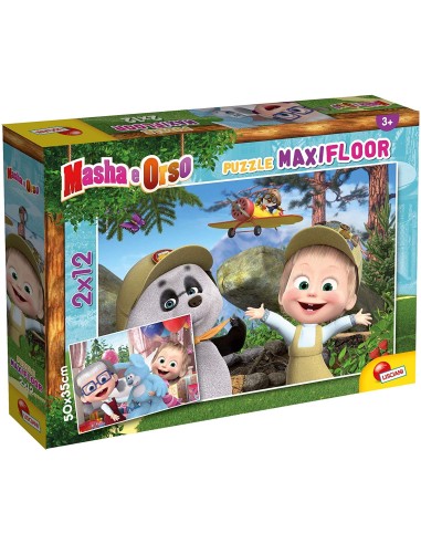 Masha and bear Puzzle we still play 2x12 maxi pieces LIS86122 Lisciani | Futurartshop.com