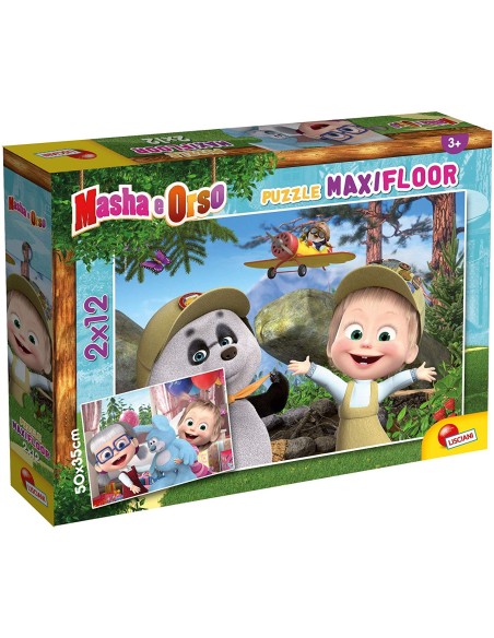 Masha e Orso Puzzle Giochiamo Ancora 2x12 maxi pezzi LIS86122 Lisciani | Futurartshop.com