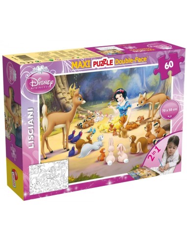 Snow White 2 in 1 Puzzle with 60 mega pieces LIS46577 Lisciani | Futurartshop.com