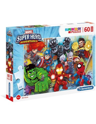 Marvel superheroes Puzzle 60 Ma pezzi CLE26454 Clementoni | Futurartshop.com