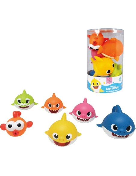 Baby Shark PVC 6 soft characters ODS48821 Ods | Futurartshop.com