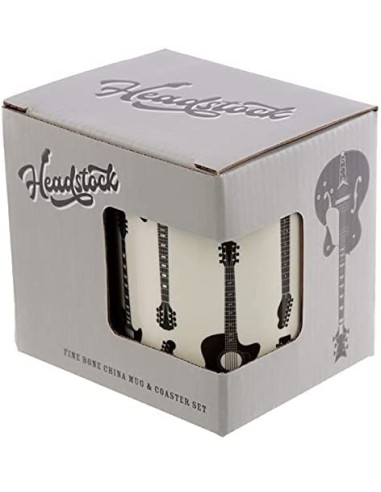 Guitars Style Cup and Coaster Set - 300ml PUCMUGC04 Futurart | Futurartshop.com