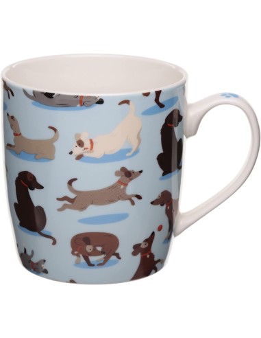 Porcelain mug with dogs - 350 ml PUCMUG327 Futurart | Futurartshop.com