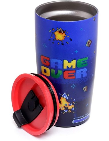 Tazza Termica in acciaio Game Over - 500ml PUCCUP46 Futurart | Futurartshop.com