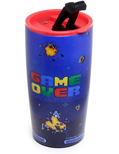 Game over steel thermal mug-500ml PUCCUP46 Futurart | Futurartshop.com