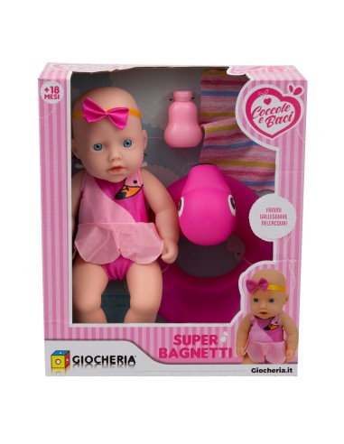 Cuddles and kisses - Super Baby Bath with Lifebuoy-in 2 colors GIOGGI190194 Giochi Preziosi | Futurartshop.com