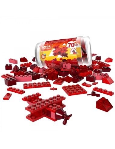Mega Construx - constructions small 70 pieces Red TOYGVM57/GVM60 Mattel | Futurartshop.com