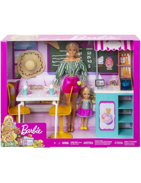 Barbie e Shelly in gelateria TOYGBK87 Mattel | Futurartshop.com