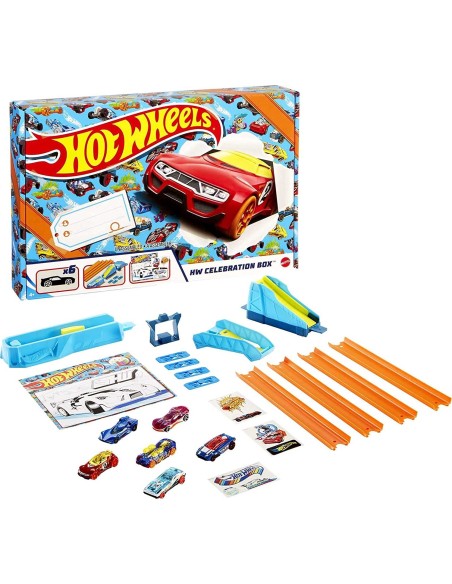 Hot Wheels - Kit regalo pista e 6 macchinine TOYGWN96 Mattel | Futurartshop.com