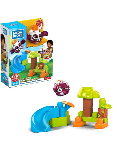 Mega Bloks-Panda throwing puppies with slide TOYGKX66/GKX68 Mattel | Futurartshop.com