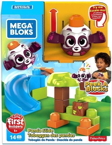 Mega Bloks-Panda throwing puppies with slide TOYGKX66/GKX68 Mattel | Futurartshop.com