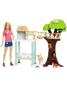 The centre rescues the animals with Barbie TOYFCP78 Mattel- Futurartshop.com
