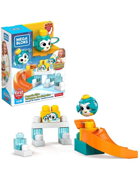 Mega Bloks - throwing puppies - Penguin with slide TOYGKX66/GKX67 Mattel | Futurartshop.com