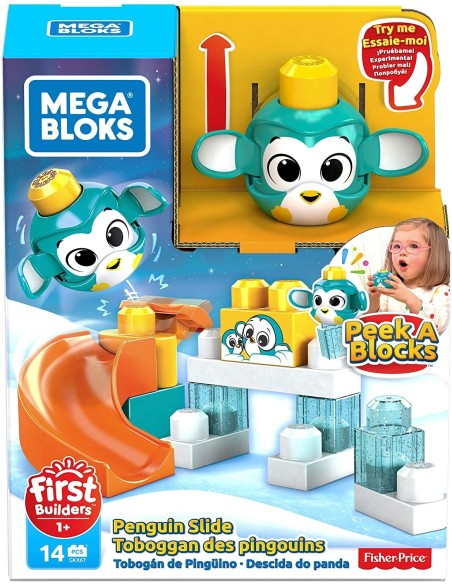 Mega Bloks - throwing puppies - Penguin with slide TOYGKX66/GKX67 Mattel | Futurartshop.com