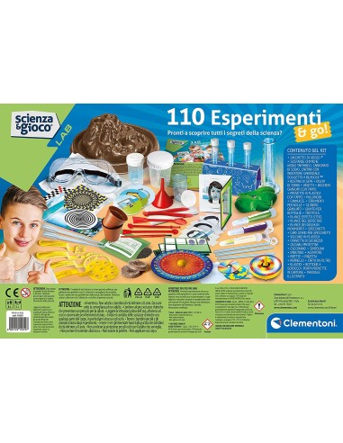 Scienza e Gioco - Laboratorio 110 Esperimenti & Go CLE19255 Clementoni | Futurartshop.com