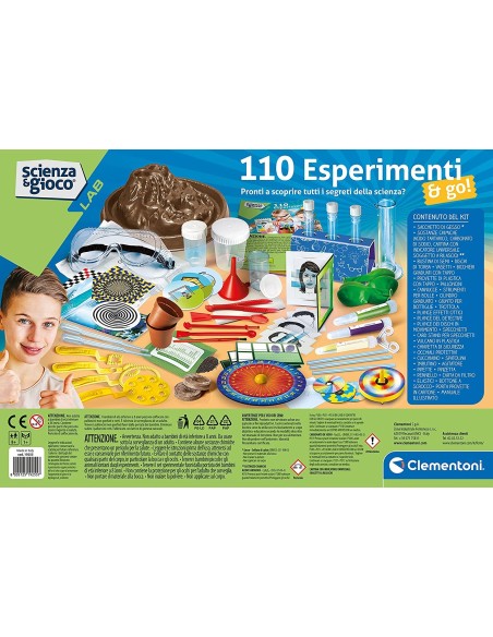 Scienza e Gioco - Laboratorio 110 Esperimenti & Go CLE19255 Clementoni | Futurartshop.com